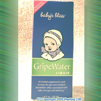 GripeWater Liquid herbal supplement GAS COLIC TEETHING