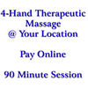 4-Hand Therapeutic Massage 90 Minutes